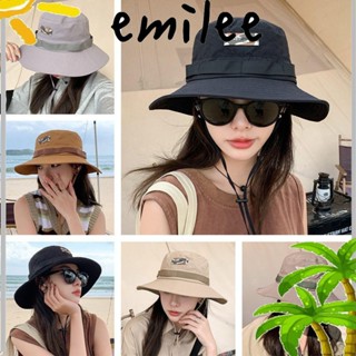 Emilee หมวกบักเก็ต กันแดด ป้องกันรังสียูวี พับได้ แฟชั่นฤดูร้อน