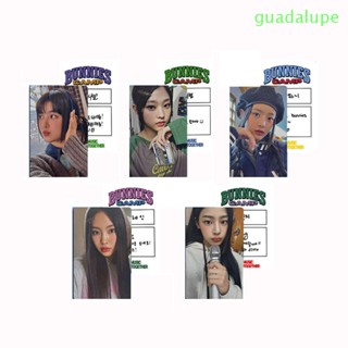 Guadalupe ใหม่ กางเกงยีน โปสการ์ด อัลบั้มรูป Idol Card Bunnies Camp NewJeans Lomo Cards การ์ดกลุ่มสาว 5 ชิ้น ต่อชุด