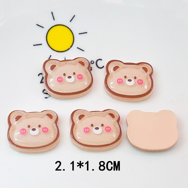 [2 #] Jibbitz Crocs กิ๊บติดผมเรซิ่น รูปผีเสื้อ ดอกไม้ หมีน้อย กระต่าย แมว แวววาว อุปกรณ์เสริม สําหรับรองเท้า QP - รูปที่ 2