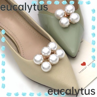 Eucalytus1 คลิปหัวเข็มขัด ประดับไข่มุก ถอดออกได้ หรูหรา เครื่องประดับ สําหรับผู้หญิง 1 ชิ้น