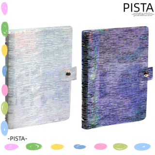 Pista ปกสมุดโน้ตบุ๊ก PVC ขนาด A6 สันห่วงกลม โปร่งแสง สําหรับสํานักงาน