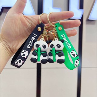 Cute Chengdu Lesser Panda Keychain Pendant Cartoon Car Key Chain Key Ring Pendant Peripheral Panda Small Gift 4ZIX