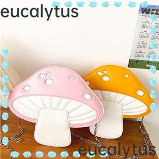 Eucalytus1 กระเป๋าสะพายไหล่ กระเป๋าถือ ทรงเมสเซนเจอร์ แต่งสายโซ่คล้อง สําหรับผู้หญิง