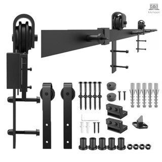 ชุดอุปกรณ์รางเลื่อนประตูบานเลื่อน 6.6 ฟุต ติดตั้งง่าย (J-Shape Hanger) TOLO-9.7