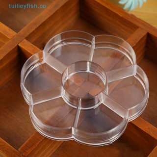 Tuilieyfish กล่องพลาสติกใส 7 ช่อง สําหรับใส่อัญมณี พลอยเทียม ตกแต่งเล็บ