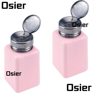 Osier1 ขวดปั๊มเปล่า พลาสติก ทรงสี่เหลี่ยม ขนาด 200 มล. สีฟ้า สีชมพู สําหรับทําความสะอาด 1 ชิ้น 2 ชิ้น