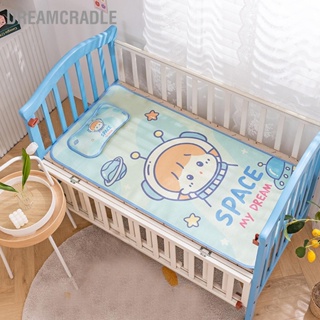  DreamCradle เสื่อนอนเด็กฤดูร้อนลายการ์ตูนน่ารักผ้าไหมน้ำแข็งระบายอากาศนุ่มแผ่นเตียงเย็นสำหรับห้องทารก