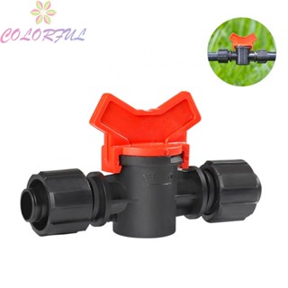 【COLORFUL】Flexible and Durable PE Pipe Ball Valve 4x Lockable 16mm Stop Valve Switch