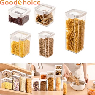 Food Storage Box Transparent With Lock Lid 460/700/950/1300/1800ml Kitchen