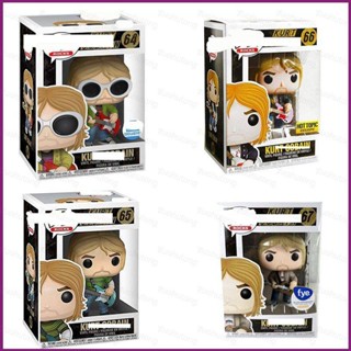 Trend FUNKO POP Kurt Cobain ฟิกเกอร์แอกชัน โยกยอดนิยม พร้อมกีตาร์ โมเดลตุ๊กตา ของเล่น สําหรับเด็ก ของขวัญ ของสะสม