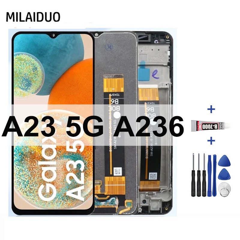 LCD สําหรับ Samsung Galaxy A23 5G A236 A236B A236U SM-A326W จอแสดงผล Touch Screen Digitizer Assembly