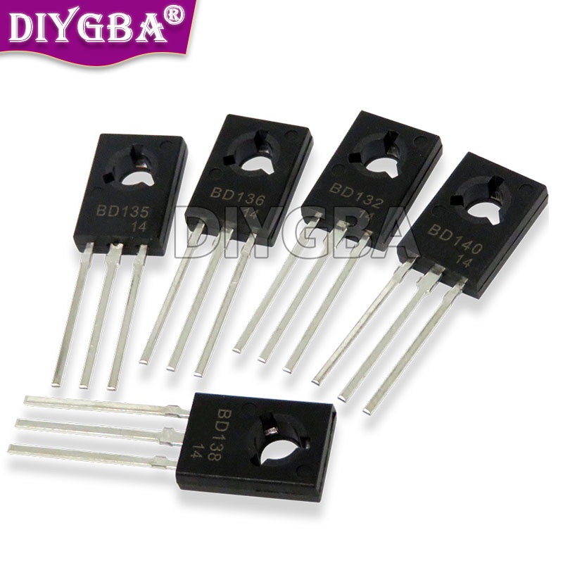 50PCS BD135 BD136 BD138 BD131 BD132 BD137 BD139 BD140 TO-126 NPN Power Triod ทรานซิสเตอร์
