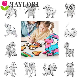 Taylor1 ของเล่นลูกโป่ง ภาพวาดกราฟฟิติ รูปสัตว์ กระต่าย ลูกสุนัข 3D เติมสีได้ ของขวัญ สําหรับตกแต่งบ้าน