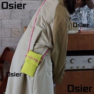 Osier1 กระเป๋าใส่โทรศัพท์, กระเป๋าสตางค์ ขนาดเล็ก, กระเป๋าสะพายข้าง, ที่ใส่บัตร แบบเรียบง่าย กระเป๋าสะพายไหล่ สาว ๆ