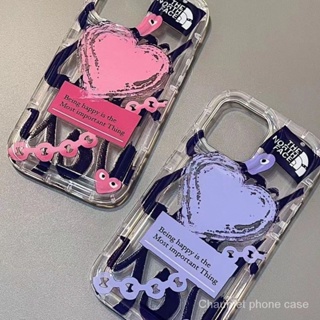 เคสโทรศัพท์มือถือ แบบนิ่ม ลายหัวใจ สีฟ้า สําหรับ Apple Iphone 14 14Promax 13 12 11