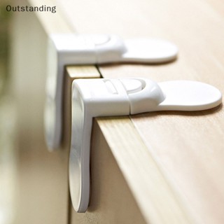 Outstanding ใหม่ ตัวล็อกลิ้นชัก พลาสติก สีขาว กันการบีบ สําหรับเด็ก