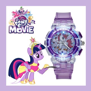 นาฬิกาข้อมือดิจิทัล มีไฟ LED ลายการ์ตูนยูนิคอร์น My Little Pony น่ารัก หลากสีสัน คุณภาพสูง สําหรับเด็กนักเรียนผู้ชาย และผู้หญิง