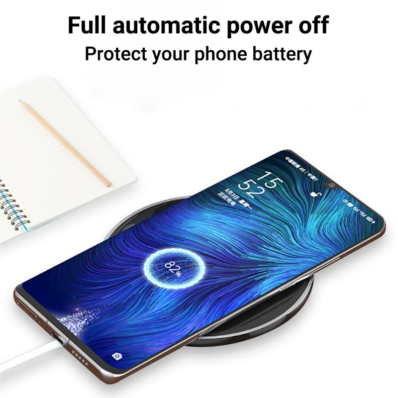 ที่ชาร์จไร้สาย เเท่นชาร์จไร้สาย 15W วัตต์ ชาร์จเร็ว สำหรับ iPhone 8 plus X XR 11 12 13 14 Samsung Huawei Xiaomi Android