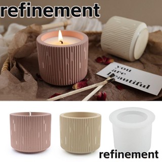 Refinement แม่พิมพ์เชิงเทียน ซิลิโคน ทรงกลม สไตล์มินิมอล สําหรับตกแต่งบ้าน DIY