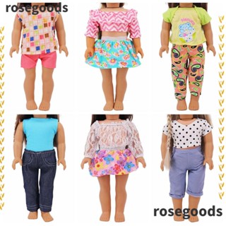 Rosegoods1 ชุดเสื้อเชิ้ต อุปกรณ์เสริม สําหรับตกแต่งบ้านตุ๊กตา