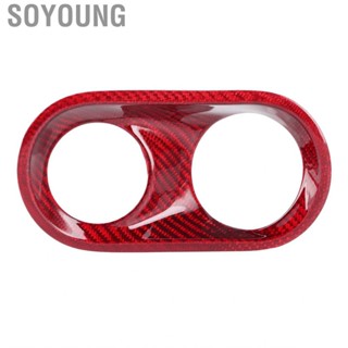 Soyoung Headlight Switch Button Panel Frame Trim Carbon Fiber  Fit for Porsche MACAN 2014-2020 Headlamp Cover