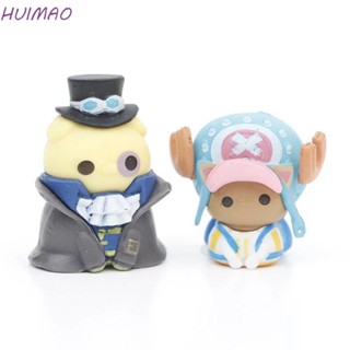 Huimao ของเล่นฟิกเกอร์ Monkey D Luffy ของขวัญคริสต์มาส 8 ชิ้น ต่อชุด