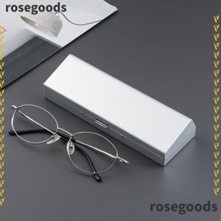 Rosegoods1 กล่องแว่นตาอลูมิเนียม แบบแข็ง น้ําหนักเบาพิเศษ