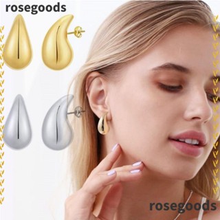 Rosegoods1 ต่างหูสตั๊ด แบบห่วงเปิด เครื่องประดับสําหรับผู้หญิง