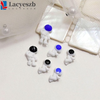 Lacyeszb เครื่องประดับตกแต่งเล็บ ลายการ์ตูนนักบินอวกาศ DIY