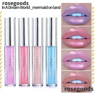 Rosegoods1 ลิปกลอส เนื้อลิขวิด กันน้ํา ให้ความชุ่มชื้น สีแดงนู้ด 6 สี