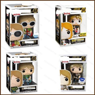 Cool FUNKO POP Kurt Cobain ฟิกเกอร์แอกชัน โยกยอดนิยม พร้อมกีตาร์ โมเดลตุ๊กตา ของเล่น สําหรับเด็ก ของขวัญ ของสะสม ใหม่