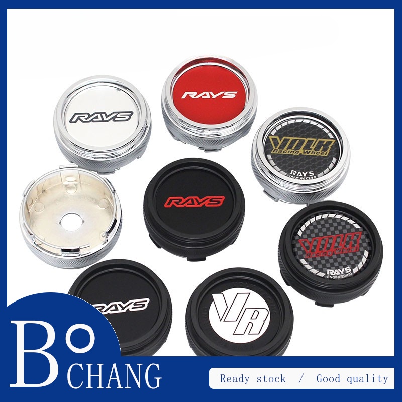 Bc4 ชิ้น 66 มม.ฝาครอบดุม RAYS VOLK Centerset Cap Hub Cap RAYS RACING ฝาครอบล้อ 62 มม.เส้นผ่านศูนย์กล
