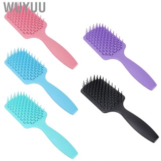 Wuyuu Hair Paddle Brush  Scalp  Wet Dry Use Detangling Avoid Loss for Hairdressing