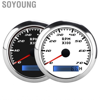 Soyoung Boat Tacho Meter High Sensitivity Pointer Tachometer for Boats Trunks