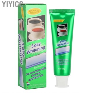 Yiyicc Deep Clean Toothpaste  Net Content 100ml Stain  Organic Ingredients for Home Whiten  Odor