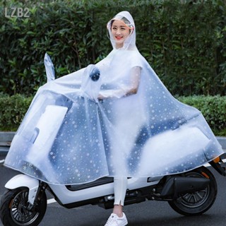 LZB2 เสื้อกันฝนรถจักรยานยนต์ขี่จักรยาน Rain Poncho กันน้ำ Scooter Capes สำหรับผู้ชายผู้หญิง