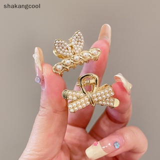 Shakangcool กิ๊บติดผม ประดับมุก พลอยเทียม รูปดอกไม้ ขนาดเล็ก สไตล์เรโทร สําหรับผู้หญิง