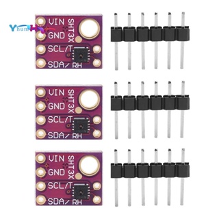 Sht31-d โมดูลเซนเซอร์วัดอุณหภูมิความชื้นดิจิทัล เอาท์พุท IIC I2C อินเตอร์เฟซ 3.3V สําหรับ Arduino Raspberry Pi 3 ชิ้น