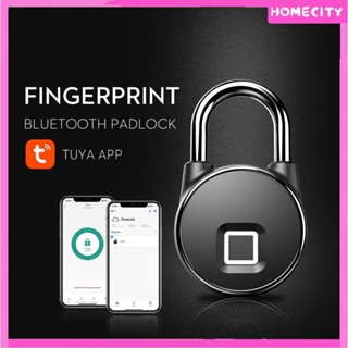 [พร้อม] กุญแจลายนิ้วมือ Keyless Lock, Tuya App Remote Unlock Waterproof Keyless Smart Door Lock Waterproof Anti-theft Luggage Lock For Home Office