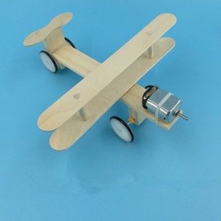 Wood Plane Toy Assembled Puzzles Science Learning Toys Clearance sale