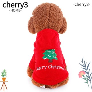 Cherry3 เสื้อผ้าสัตว์เลี้ยง ชุดจั๊มสูท ซานตาคลอส คริสต์มาส อบอุ่น สําหรับสุนัข