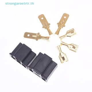 Strongaroetrtr ปลั๊กซ็อกเก็ตเชื่อมต่อหลอดไฟรถยนต์ 3pin h4 h4 7.8 มม. 1 ชิ้น