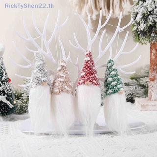 Ricktyshen จี้ตุ๊กตาซานตาคลอสน่ารัก ไร้หน้า สําหรับตกแต่งต้นคริสต์มาส