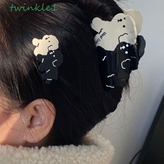 Twinkle1 กิ๊บติดผมหางม้า ขนาดใหญ่ ลายฉลามน่ารัก สไตล์เกาหลี สําหรับเด็กผู้หญิง