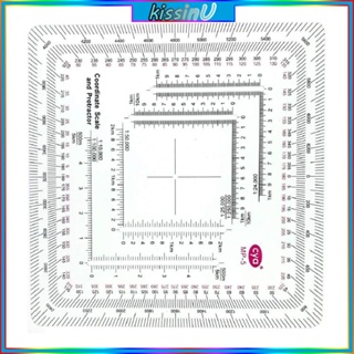 Kiss MGRS UTM เครื่องอ่านและโปรแทรกเตอร์ แผนที่ อ่านและนําทาง สไตล์ทหาร