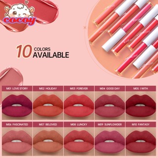 cocoy Lamuseland Matte Lip Tint Kiss Proof Maskproof 24h Long Lasting Liquid Lipstick ลิปกลอสแต่งหน้า