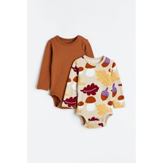 H&amp;M  Boy 2-pack long-sleeved bodysuits 1076560_1