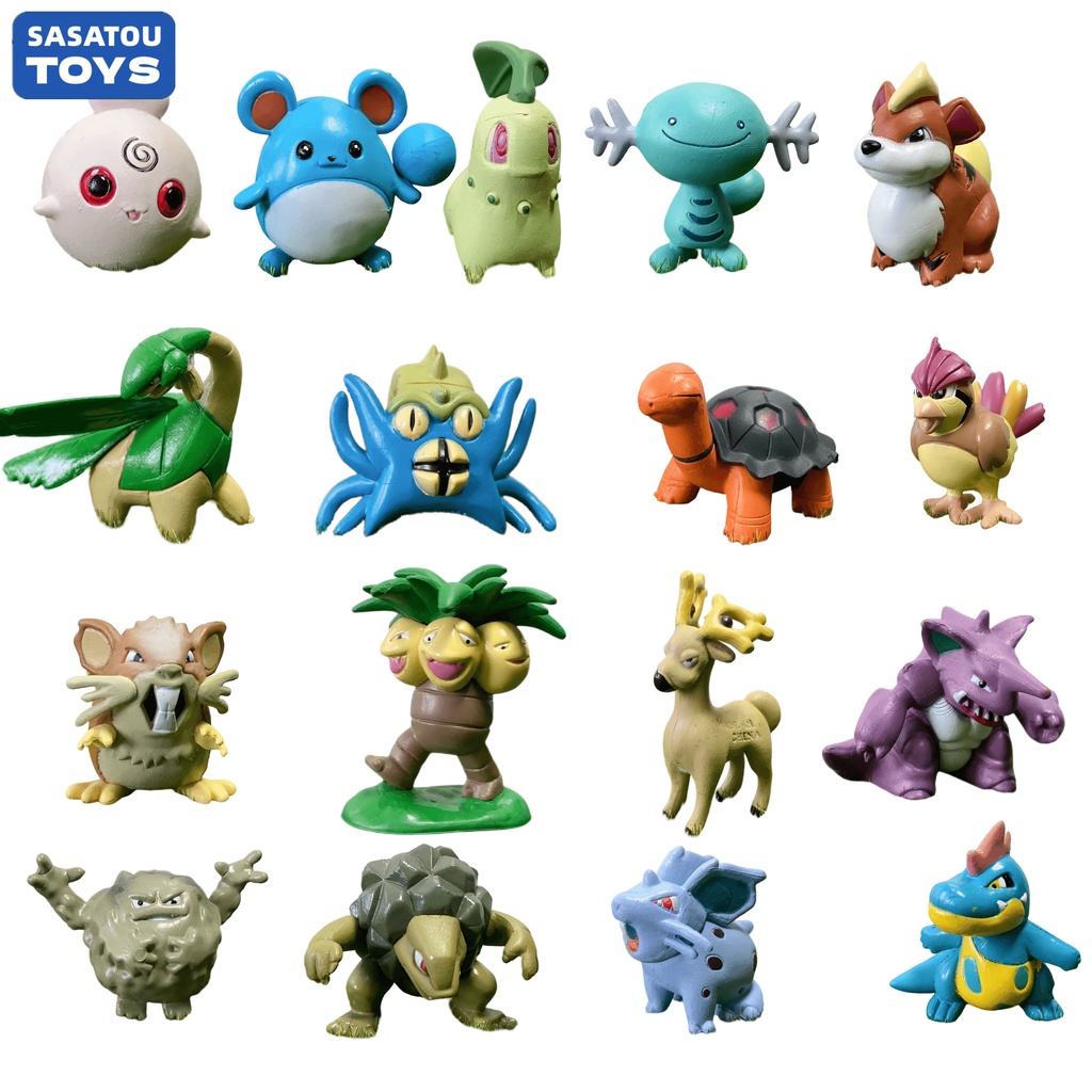 ฟิกเกอร์ โปเกม่อน Pikachu Omastar Torkoal Graveler Golem Hoppip Stantler Tropius Jigglypuff Mew Marill Dragonite ของเล่นสําหรับเด็กผู้ชาย C101 ราคา ถูกที่สุด ดีลบีเคเค