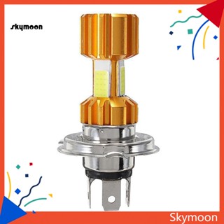 Skym* หลอดไฟหน้ารถจักรยานยนต์ LED 12V H4 COB สว่างมาก 1 ชิ้น