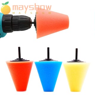 Mayshow ฟองน้ําขัดล้อ เครื่องมือโรตารี่ ดุมล้อรถยนต์ ขัดเงา อุปกรณ์เสริม สําหรับล้อรถยนต์